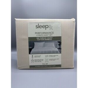 Sleep RX SleepRX 300 Thread Count 4-Pc. Sheet Set OATMEAL / TAN FULL